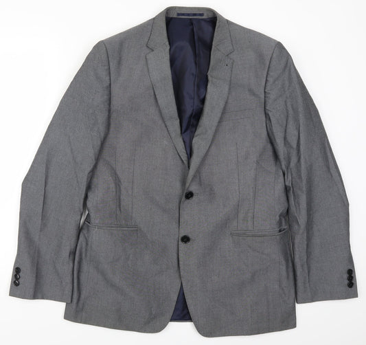 Mens UK Size 40 Marks and Spencer Regular Grey Suit Jacket