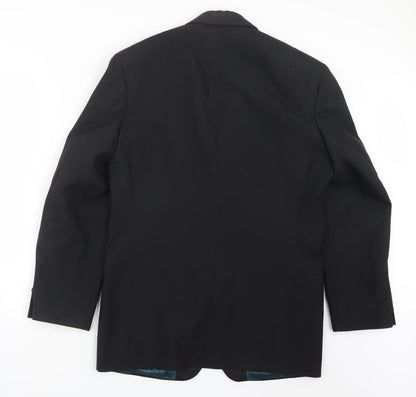 Preworn Mens Black   Jacket Suit Jacket Size 38