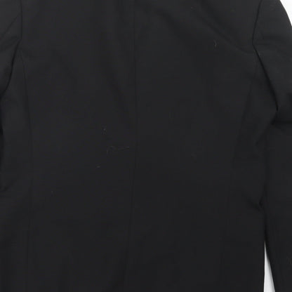 Preworn Mens Black   Jacket Suit Jacket Size 38
