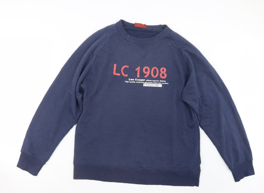 Lee Cooper Mens Blue   Pullover Jumper Size S