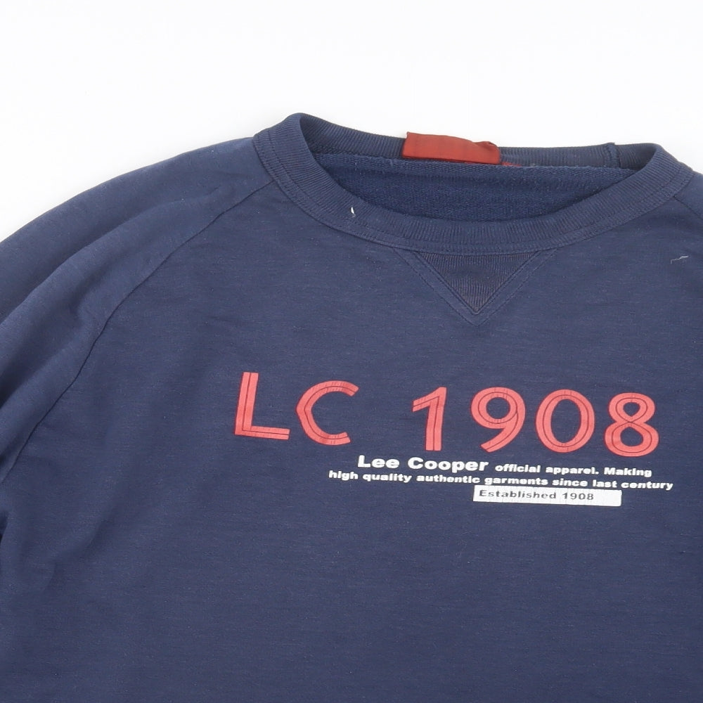 Lee Cooper Mens Blue   Pullover Jumper Size S