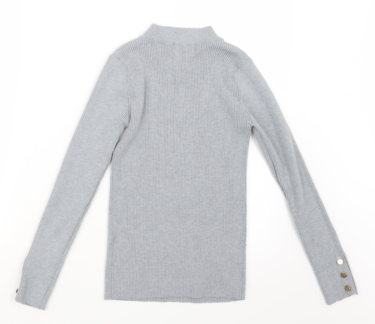 In Vogue Womens Grey  Knit Pullover Jumper Size M