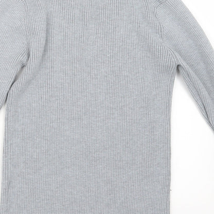 In Vogue Womens Grey  Knit Pullover Jumper Size M