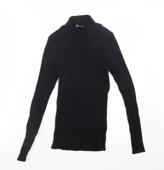 Primark Womens Black  Knit Pullover Jumper Size 10