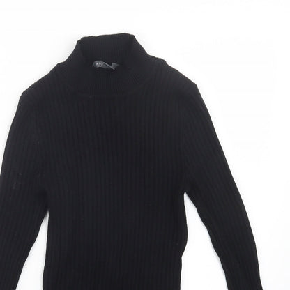 Primark Womens Black  Knit Pullover Jumper Size 10