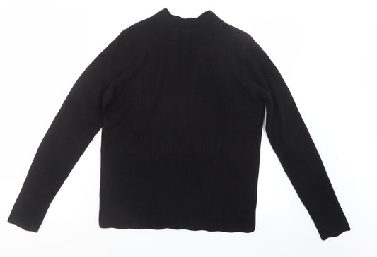 TU Womens Black  Knit Pullover Jumper Size 10