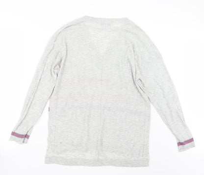 Next Womens Grey  Knit Pullover Jumper Size 16