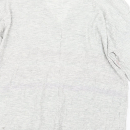 Next Womens Grey  Knit Pullover Jumper Size 16