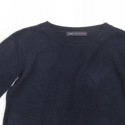 Marks & Spencer Womens Blue  Knit Pullover Jumper Size 6