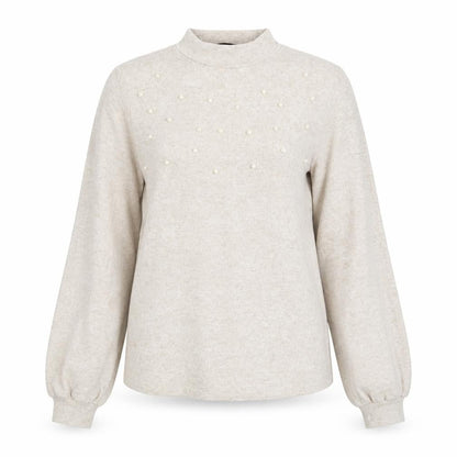 Very Womens Beige  Knit Pullover Jumper Size 10