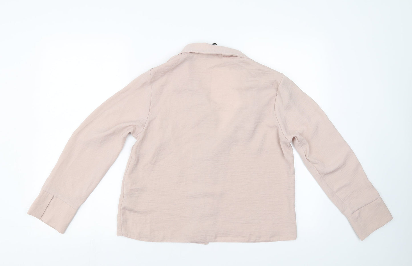Womens UK Size 10 New Look Pink Basic Blouse