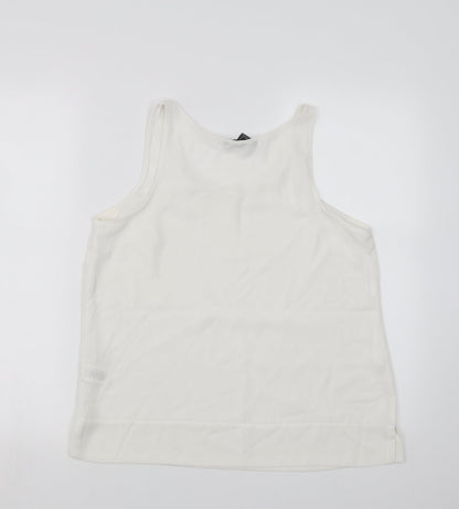 Primark Womens White   Basic Tank Size 10