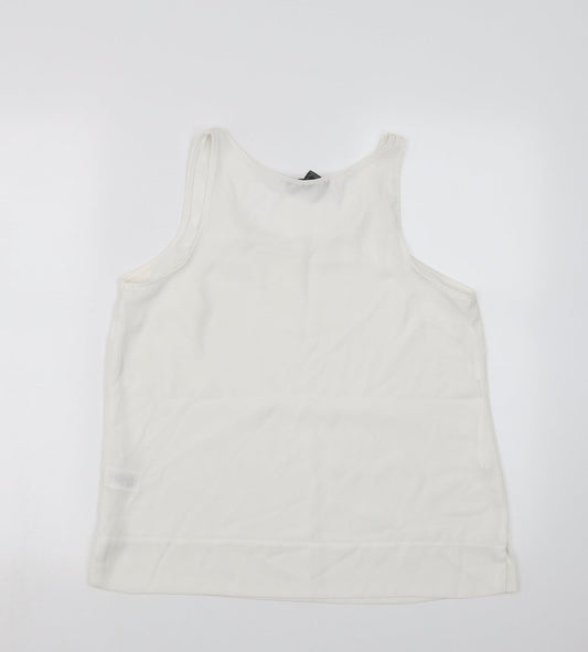 Primark Womens White   Basic Tank Size 10