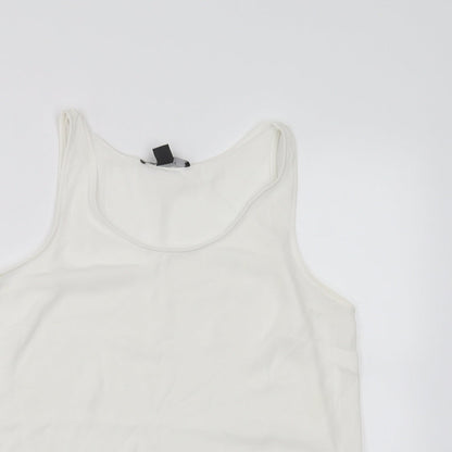 Primark Womens White   Basic Tank Size 10