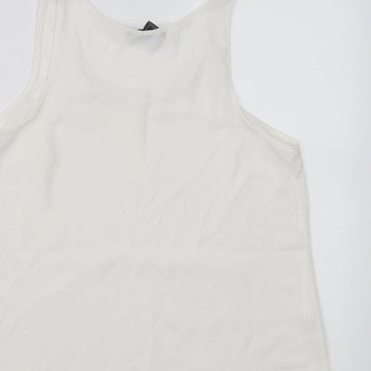 Primark Womens White   Basic Tank Size 10