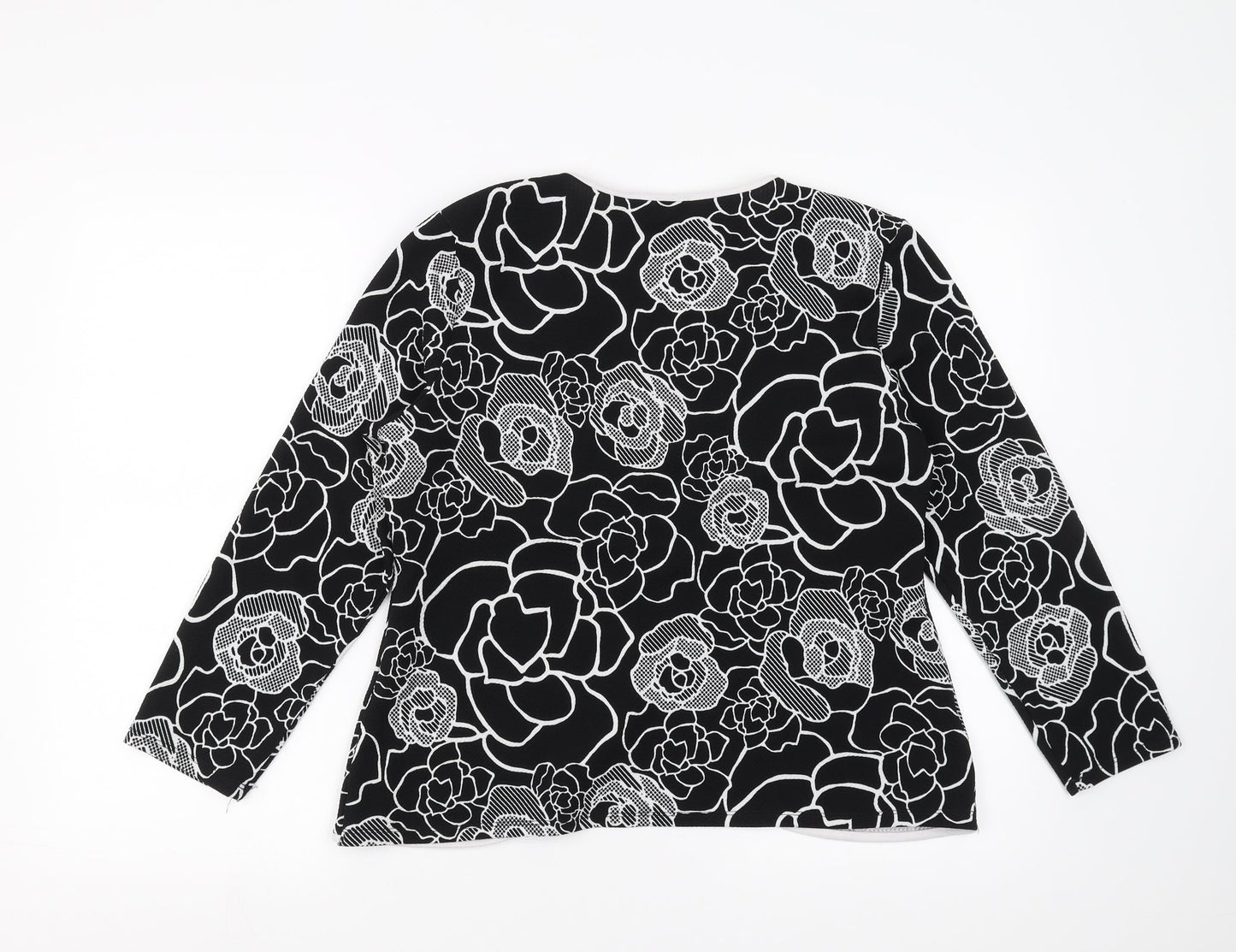 Womens UK Size 14 Saloos Black Basic Blouse