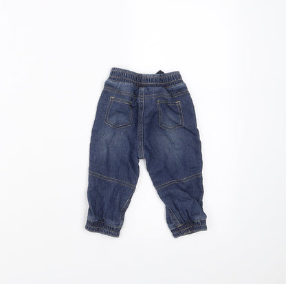 George Baby Blue  Denim Jogger Jeans Size 6-9 Months