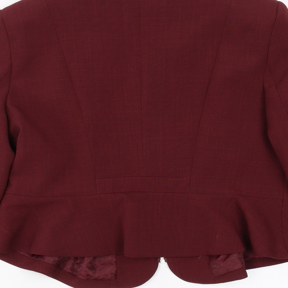Definitions Womens Purple   Jacket Suit Jacket Size 14