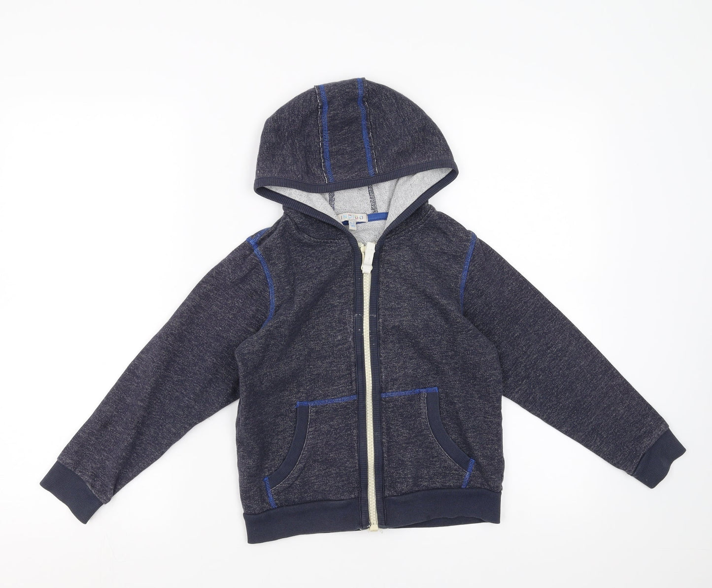 Indigo Collection Boys Blue   Full Zip Hoodie Size 6-7 Years