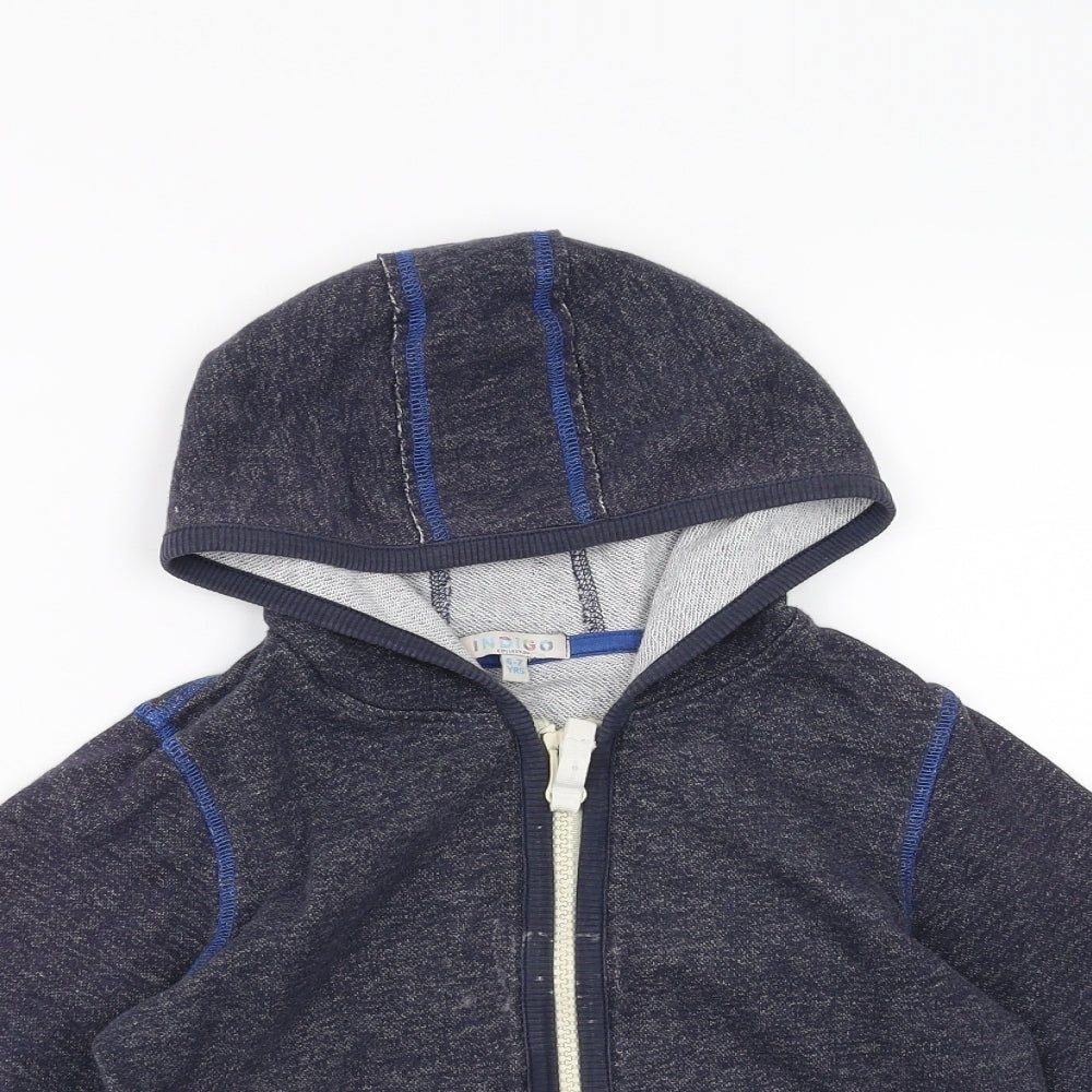 Indigo Collection Boys Blue   Full Zip Hoodie Size 6-7 Years
