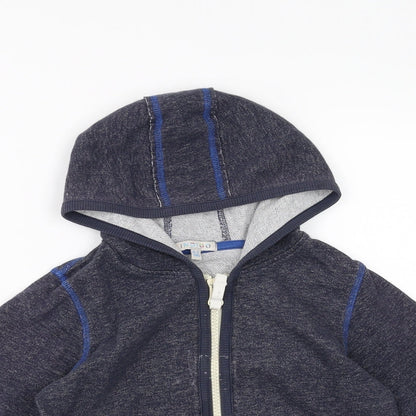 Indigo Collection Boys Blue   Full Zip Hoodie Size 6-7 Years