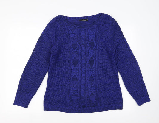 BM collection Womens Blue   Pullover Jumper Size S