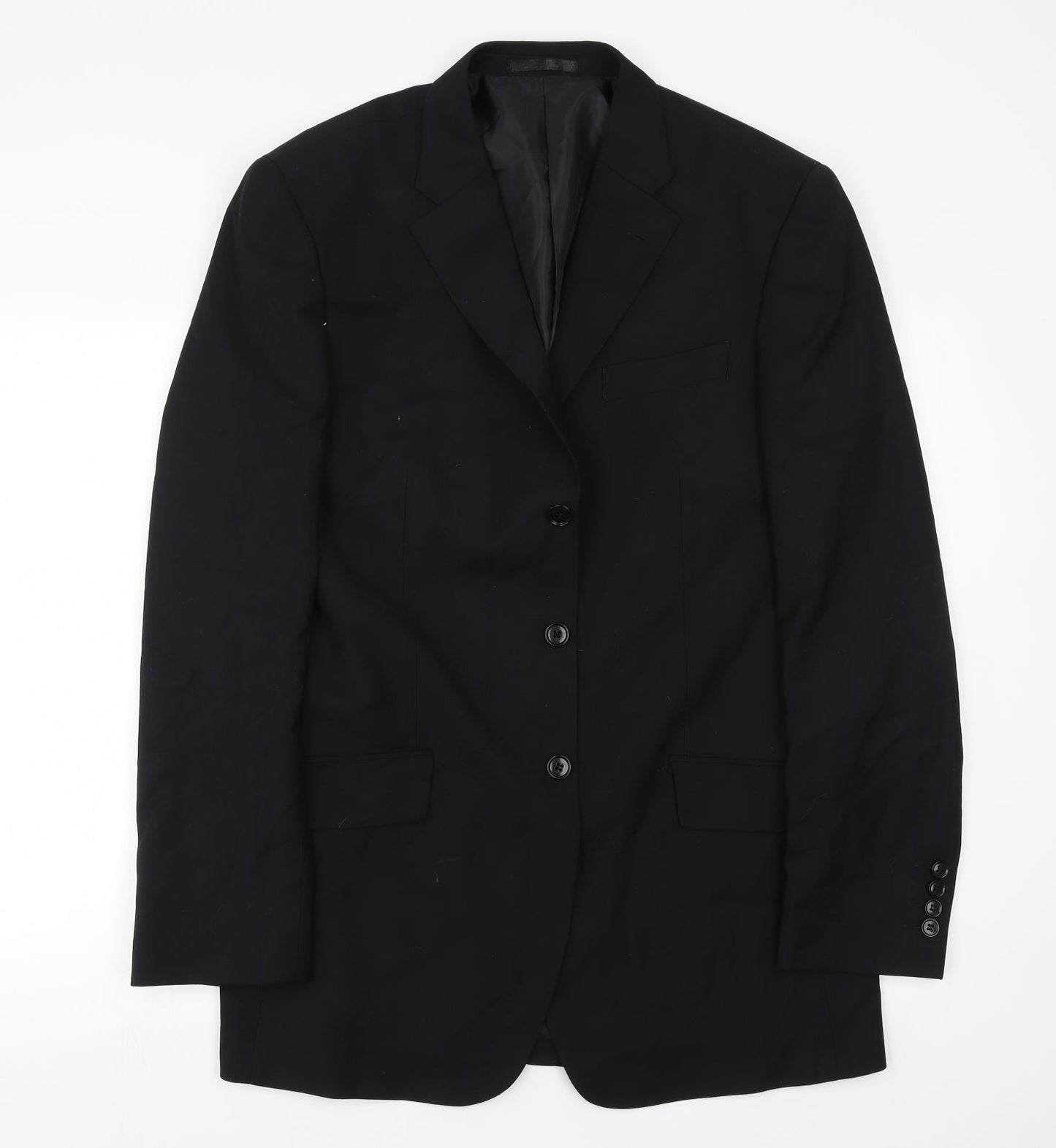 Mens UK Size 40 Preworn Regular Black Suit Jacket