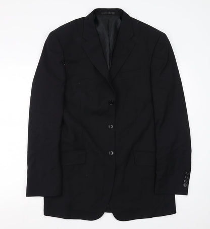 Mens UK Size 40 Preworn Regular Black Suit Jacket