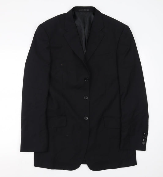 Mens UK Size 40 Preworn Regular Black Suit Jacket