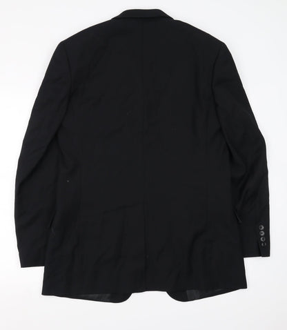 Mens UK Size 40 Preworn Regular Black Suit Jacket