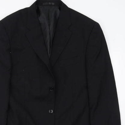 Mens UK Size 40 Preworn Regular Black Suit Jacket
