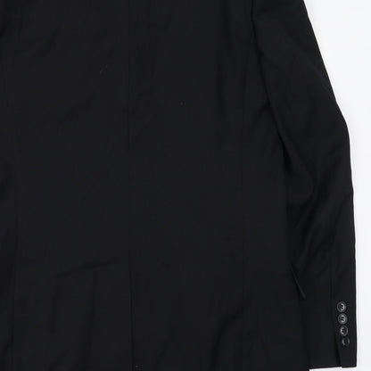 Mens UK Size 40 Preworn Regular Black Suit Jacket