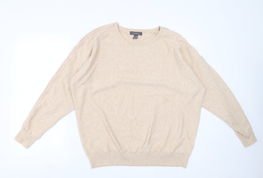 Primark Womens Beige   Pullover Jumper Size XL  - beaded sleeves