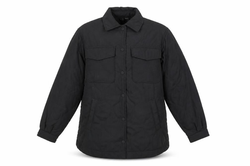 Mens UK Size S Divided Black Windbreaker Coat