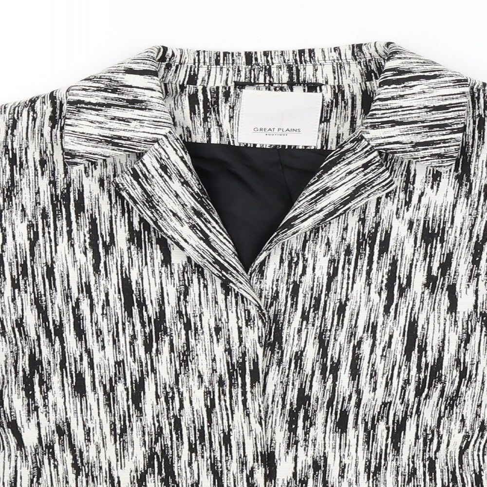 Great Plains Womens White   Jacket Blazer Size 14