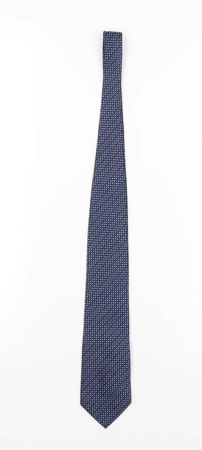 F&F Mens Blue Polka Dot  Pointed Tie One Size