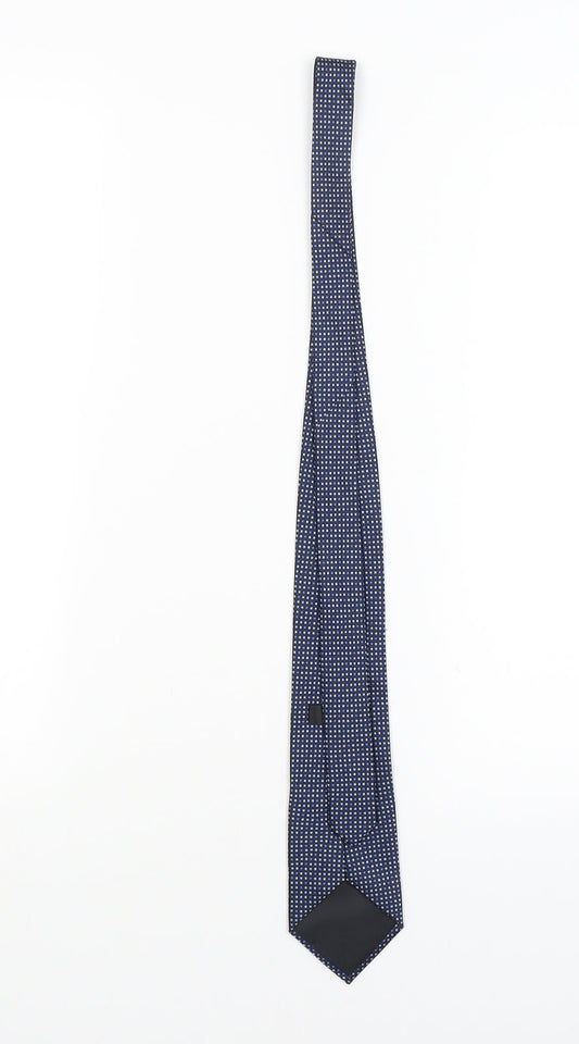 F&F Mens Blue Polka Dot  Pointed Tie One Size