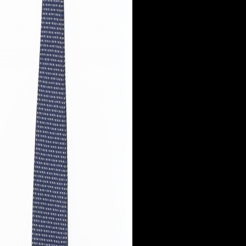 F&F Mens Blue Polka Dot  Pointed Tie One Size