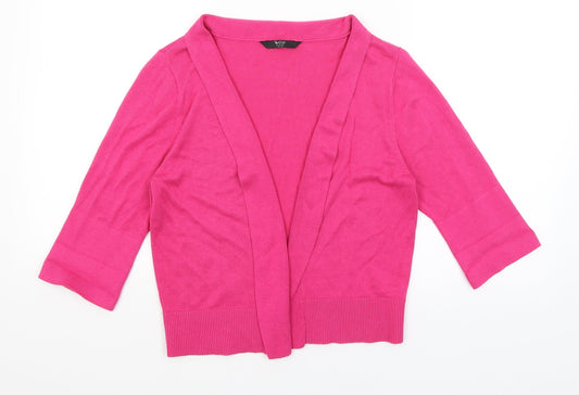 BHS Womens Pink   Wrap Jumper Size 14