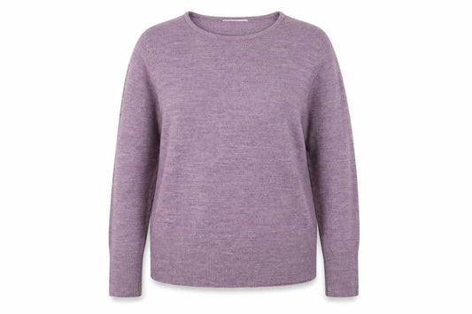 Front view of Papaya women’s purple jumper, size UK 16