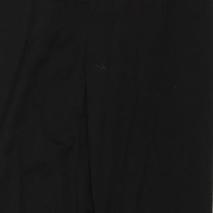Womens UK Size 10 Preworn Regular Fit  Black Trousers
