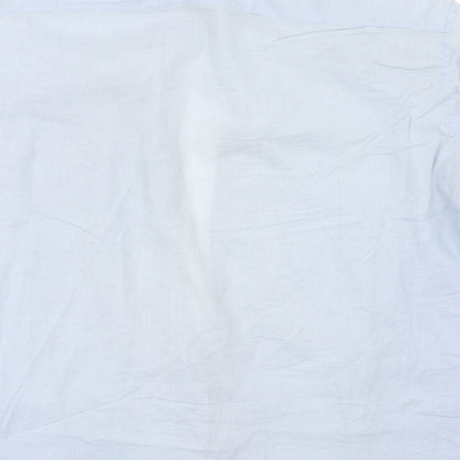 Mens UK Size S Preworn Blue  Button-Up Short Sleeve Casual Shirt