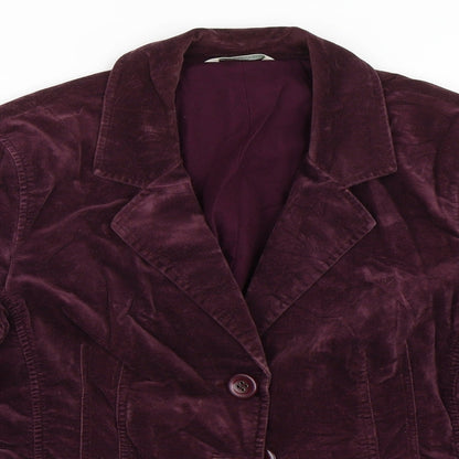 Marks and Spencer Womens Purple   Jacket  Size 14
