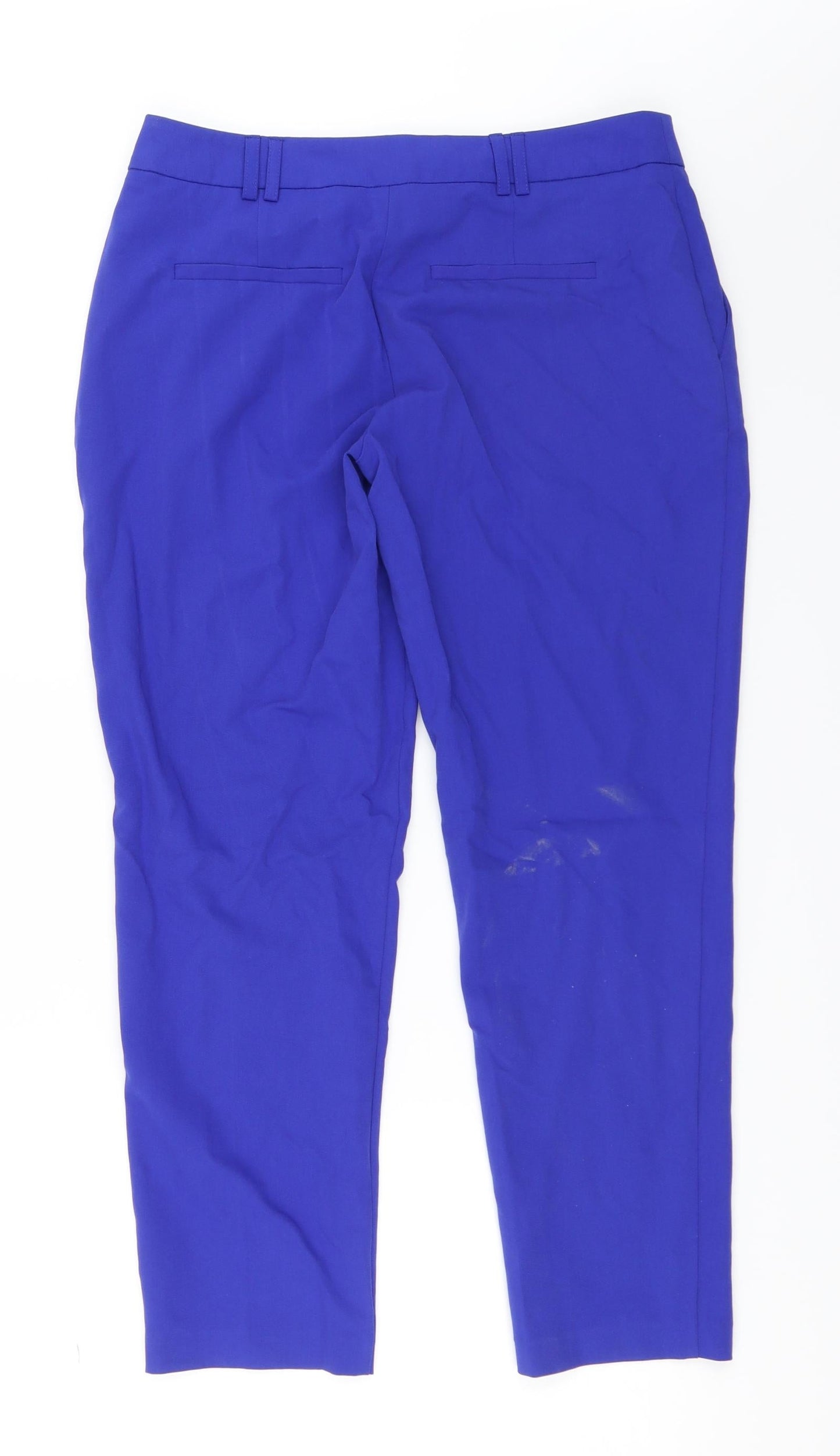 Womens UK Size 10 Dorothy Perkins Regular Fit Capri Blue Trousers