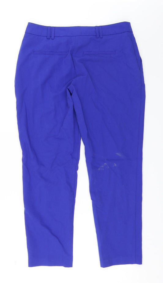 Womens UK Size 10 Dorothy Perkins Regular Fit Capri Blue Trousers