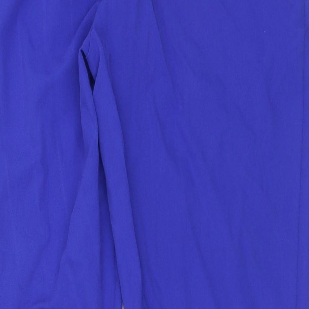 Womens UK Size 10 Dorothy Perkins Regular Fit Capri Blue Trousers