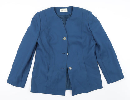 Womens UK Size 10 Eastex Blue Overcoat