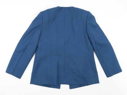 Womens UK Size 10 Eastex Blue Overcoat