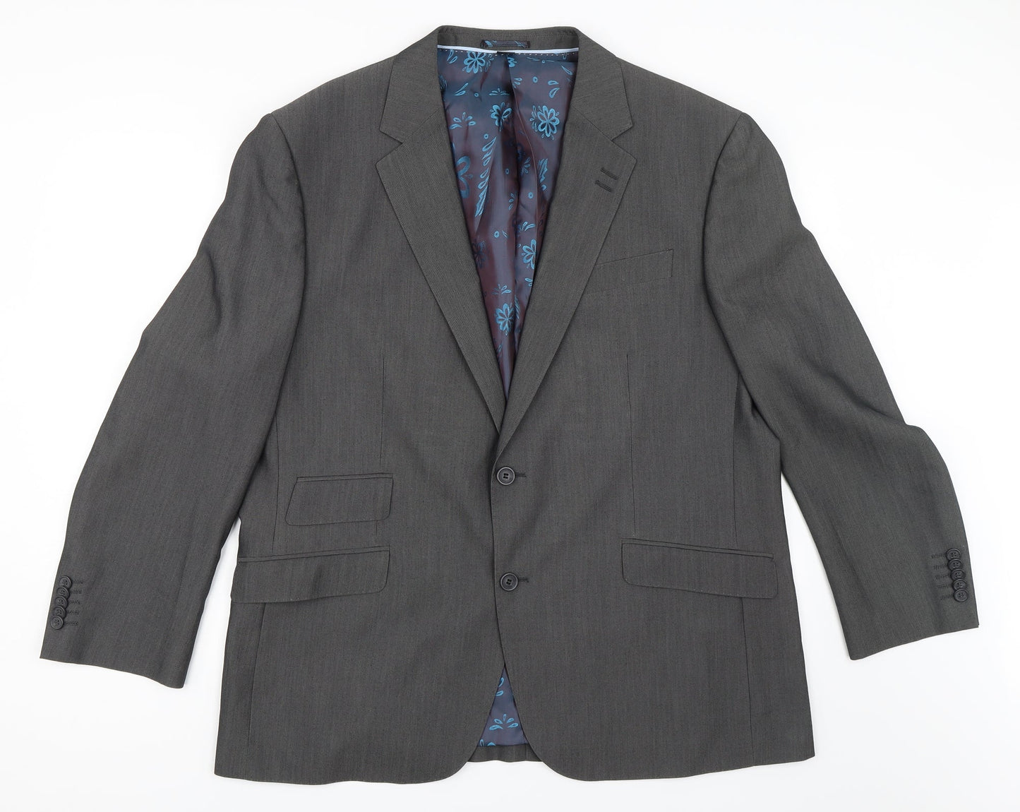 Mens UK Size 46 Jacamo Regular Grey Suit Jacket