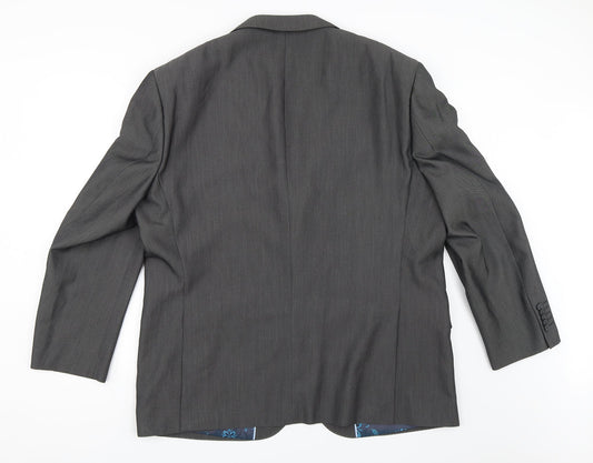 Mens UK Size 46 Jacamo Regular Grey Suit Jacket